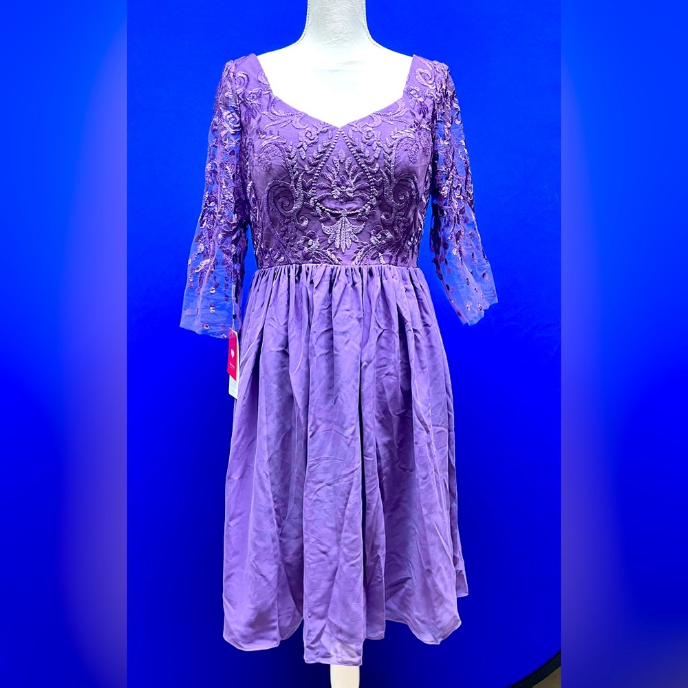 NWT purple dress with lace